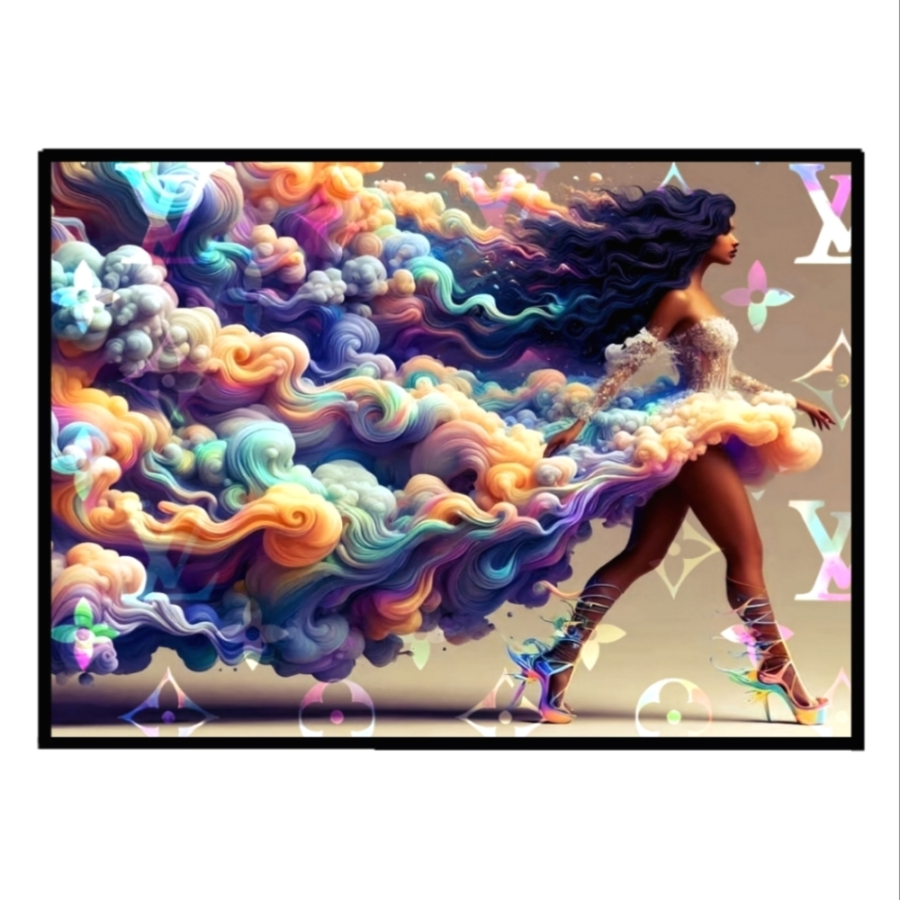 Designer Inspired 8 1/2"x11" Framed Wall Art